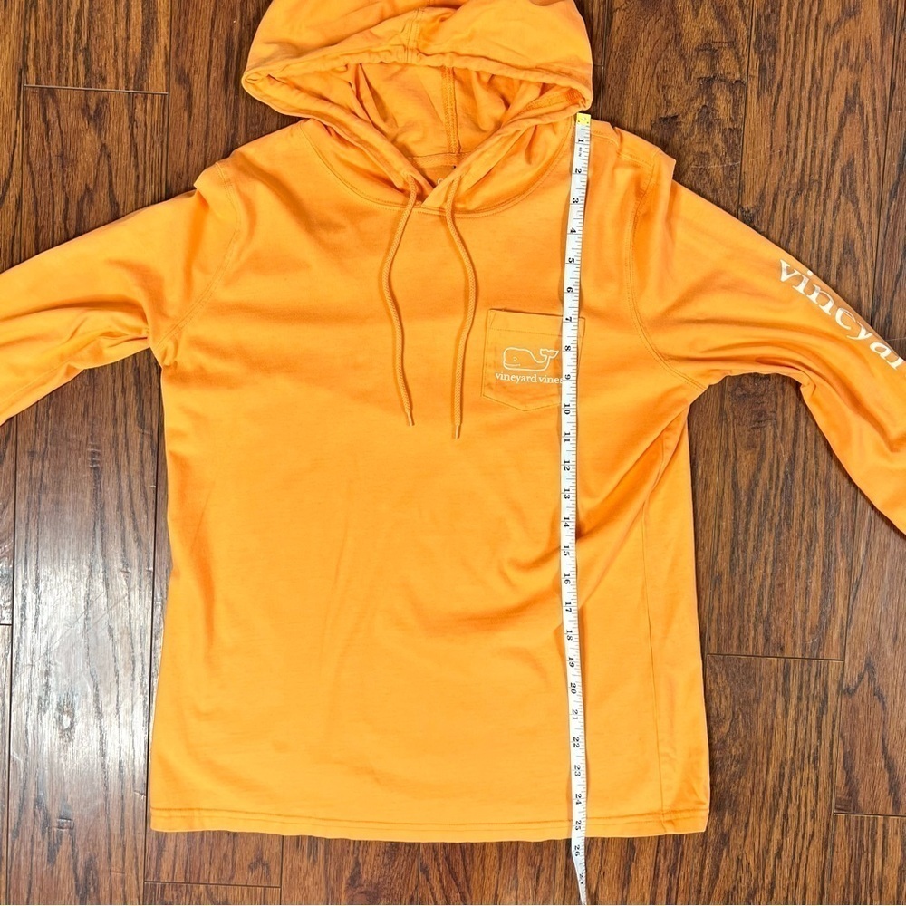 Vineyard Vines Orange Logo Lightweight Sweatshirt Hoodie Size Medium - Picture 11 of 12
